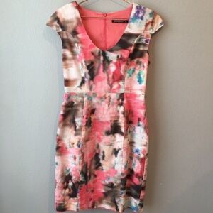 Black Halo Demetrio Sheath Dress Decadence Print